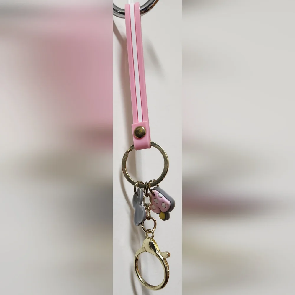 MY MELODY Bow & Mushroom Keychain